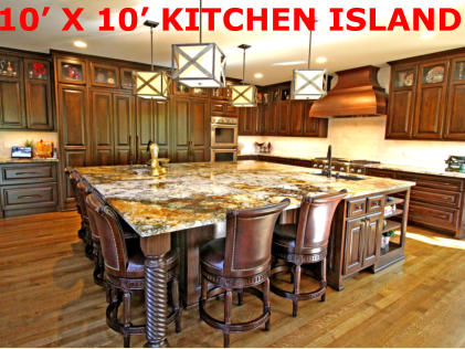 10’ X 10’ KITCHEN ISLAND
