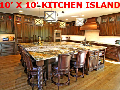 10’ X 10’ KITCHEN ISLAND